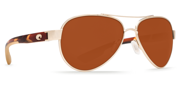 Buy Costa Del Mar Loreto Sunglasses Online For Sale Polarized Glasses Wire Frame Costas Costa Del Mar Loreto Polarized Sunglasses Rose Gold Tortoise Copper Poly